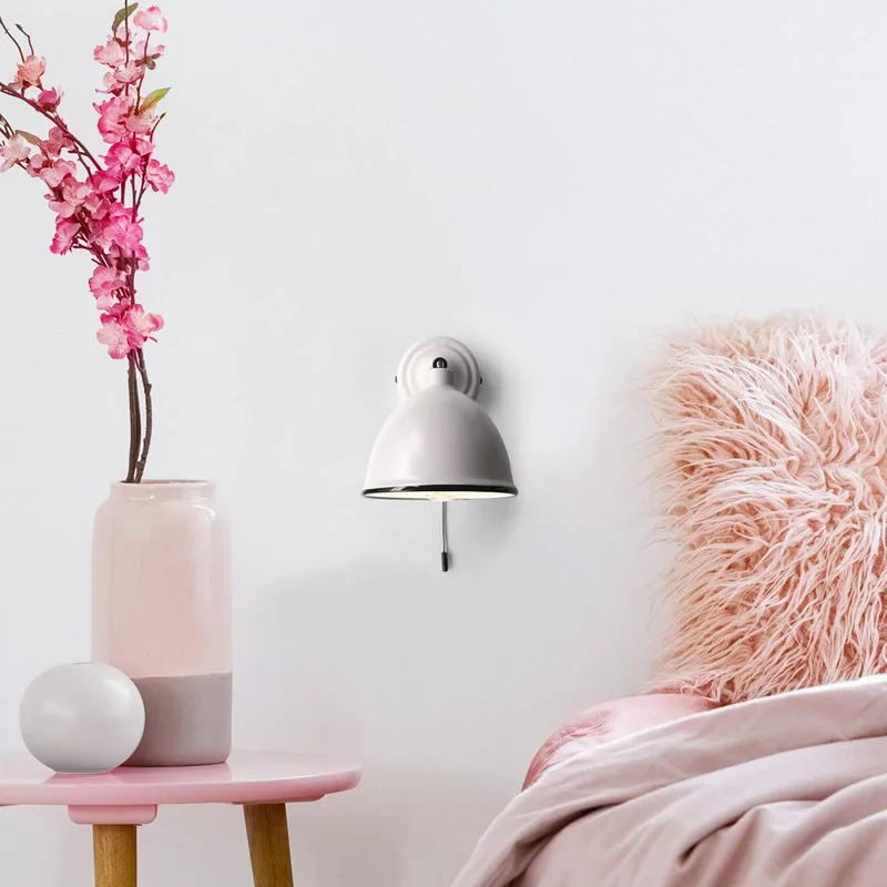 Wandlamp Telio, grijs/taupe, breedte 12,5 cm, metaal från Brilliant i Grå, Taupe – produktbild