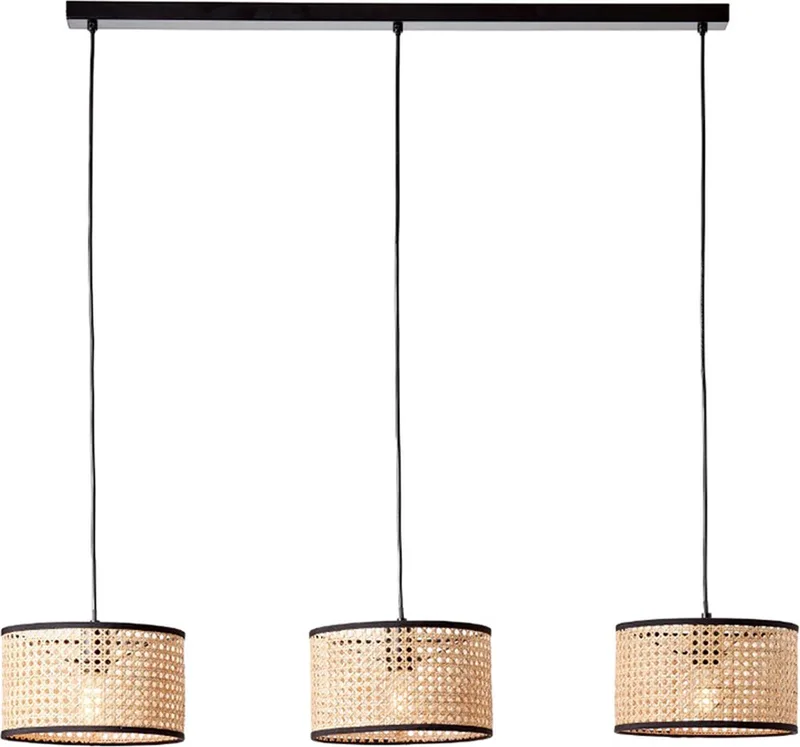 Wiley - Hanglamp - Hout;Zwart de Brilliant en Hout – photo produit