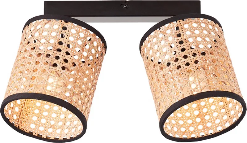 Wiley - Plafondspot - Beige;Zwart de Brilliant en Beige – photo produit