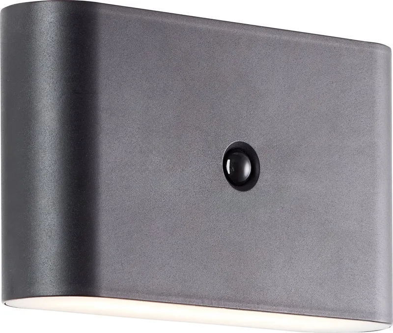 Xino, genopladelig magnetisk væglampe med batteri, trådløs, med bevægelsessensor, IP44, LED 4W, 300 lumen, 3000K, med batteriindikator fra Brilliant i Sort – produktbillede