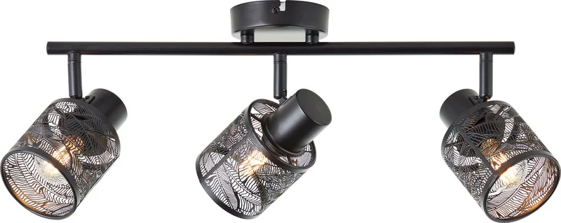 Zwarte plafondlamp Bano 3-lichts - 99870/76 fra Brilliant i Sort – produktbillede