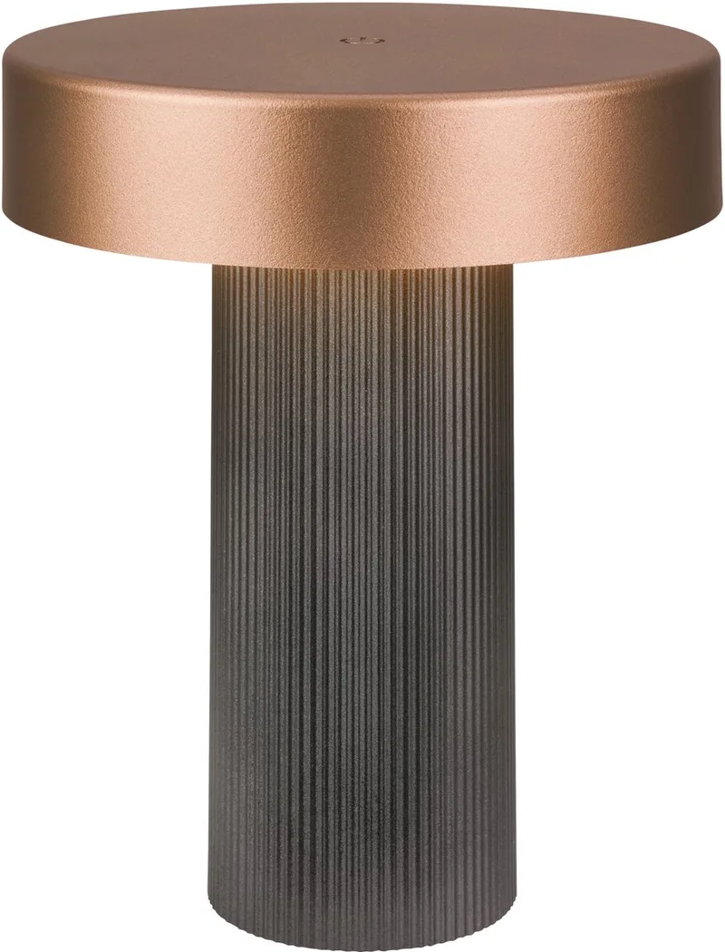 B.K.Licht Bito - Tafellamp oplaadbaar - snoerloze lamp - dimbaar - met batterij - Ø16 x 20cm från Briloner i Svart – produktbild
