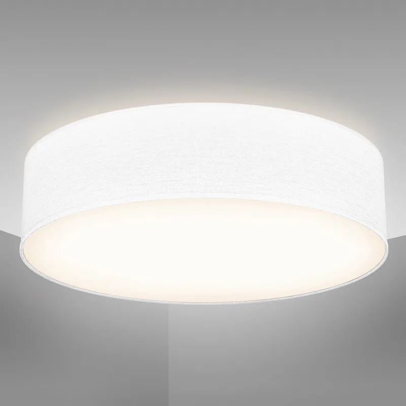B.K.Licht - Plafondlamp - Ø38cm - excl. 2x E27 lichtbronnen von Briloner in Weiß – Produktfoto