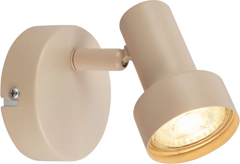 B.K.Licht TAPP - Opbouwspot - plafondspot - 1x GU10 - taupe / ⌀8cm från Briloner i Beige – produktbild
