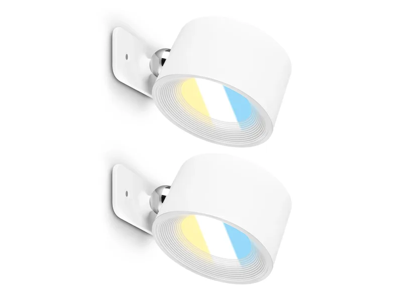 BRILONER 2er Set Wandleuchten Kabellos (Weiß) de Briloner en Blanc – photo produit