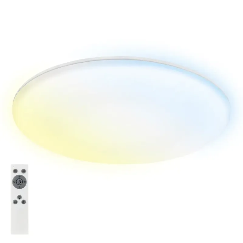 Briloner 3834016 Plafondlamp voor badkamer Energielabel: F (A - G) LED LED 36 W Warmwit, Koudwit fra Briloner i Hvid – produktbillede