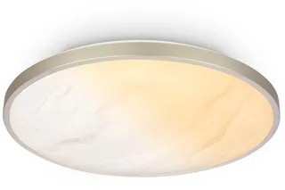 Competo - LED Plafondlamp - dimbaar plafonniére - met afstandsbediening - CCT - alabaster design - Ø38 cm van Briloner in Wit – productfoto 1 van 5