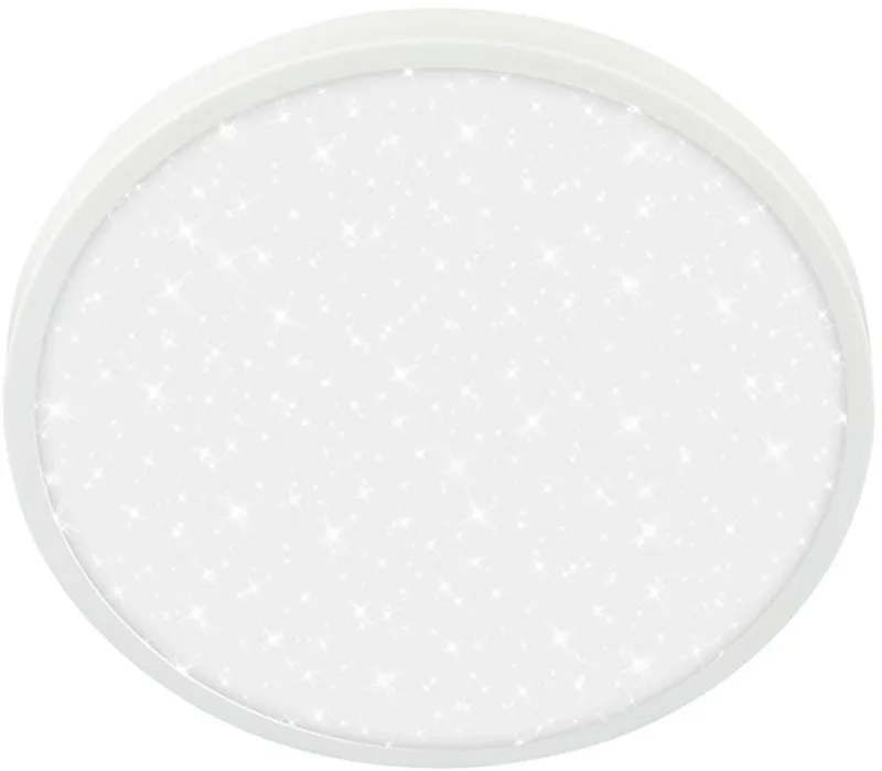 Competo – LED Plafondlamp – neutral licht – met ster decor – woonkamerlamp met decoratieve rand – Ø24cm de Briloner en Blanc – photo produit