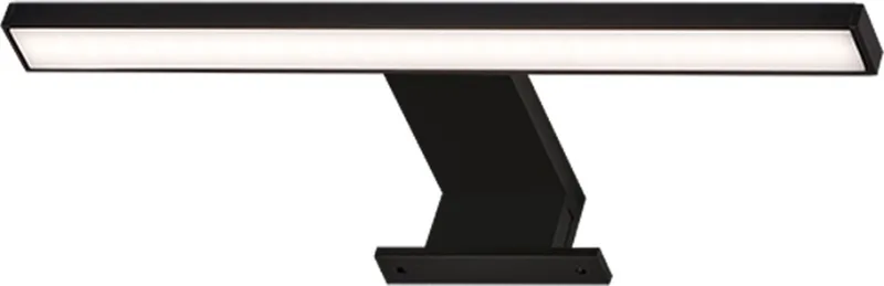 Dun - LED Spiegellamp - spiegelverlichting badkamer - neutral wit licht 4.000K - 5W - 500Lm - zwart - 30cm de Briloner en Noir – photo produit