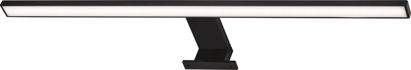 Dun - LED Spiegellamp - spiegelverlichting badkamer - neutral wit licht 4.000K - 8W - 780 Lm - chroom - 60cm fra Briloner i Sort – produktbillede