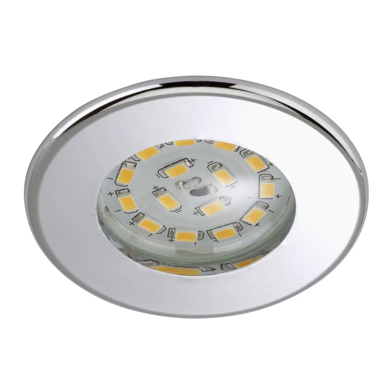 Efficiënte LED inbouwspot Nikas IP44 chroom by Briloner in Chrome, Silver – product photo