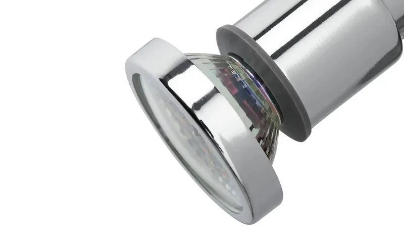 FLAMO - wandlamp - plafond spot - 1 lichts - draaibaar en kantelbaar - GU10 - LED - 4 Watt - 400 Lumen - 3.000 Kelvin - IP44 - 80x106mm (DxH) van Briloner in Chroom – productfoto 5 van 5
