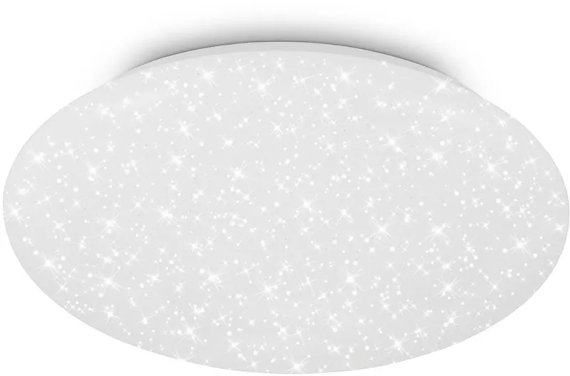 GIT – LED Plafondlamp – sterrenhemel effect – 4.000K neutraal wit licht – wit – Ø38 cm fra Briloner i Wit sterren – produktbillede