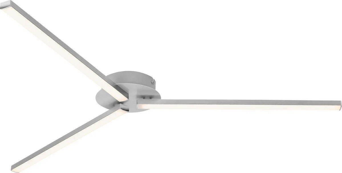 GO Plafondlamp Plafonnière - LED - 15W - 3 lichts - Aluminum Kleur de Briloner en Aluminium – photo produit