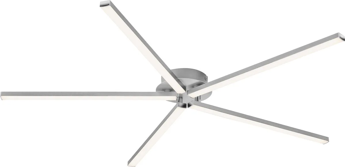 GO Plafondlamp Plafonnière - LED - 24W - 5 lichts - kleur fra Briloner i Aluminium – produktbillede