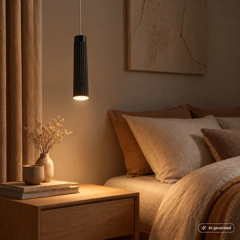 Hang - Hanglamp oplaadbaar - bedlamp in hoogte verstelbaar - warm wit licht - dimbaar - zonder stroomaansluiting - woonkamer | slaapkamer | eetkamer fra Briloner i Sort – produktbillede