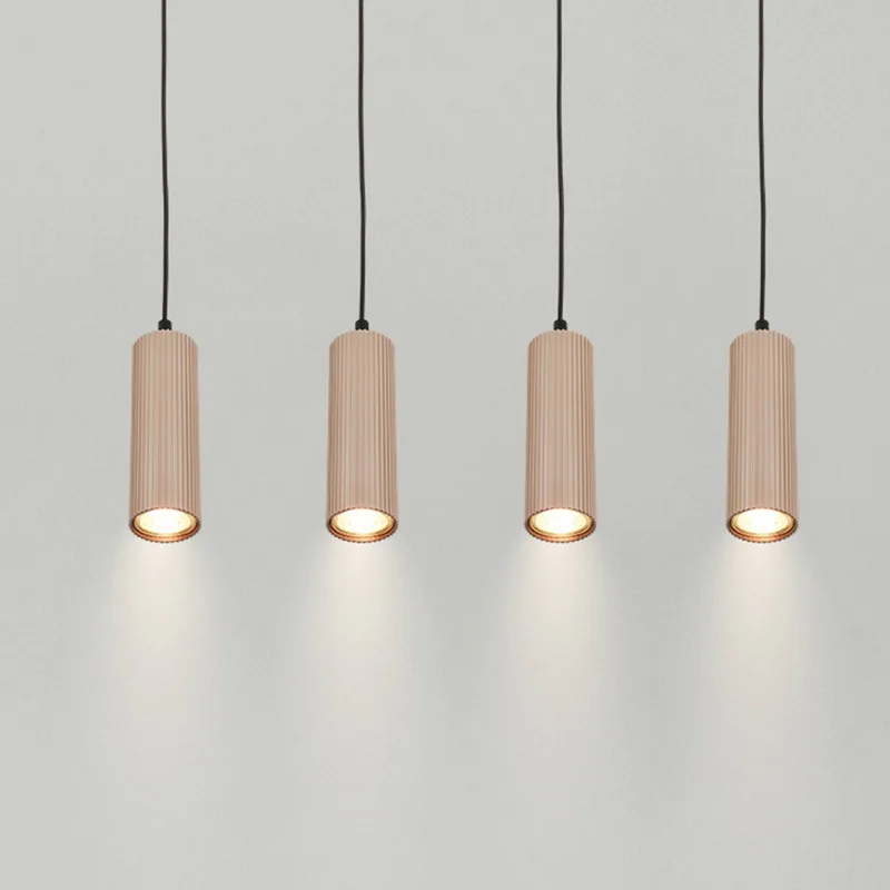 Hanglamp Ida, beige, 4-lamps, lengte 76 cm, GU10 fra Briloner i Beige, Sort – produktbillede