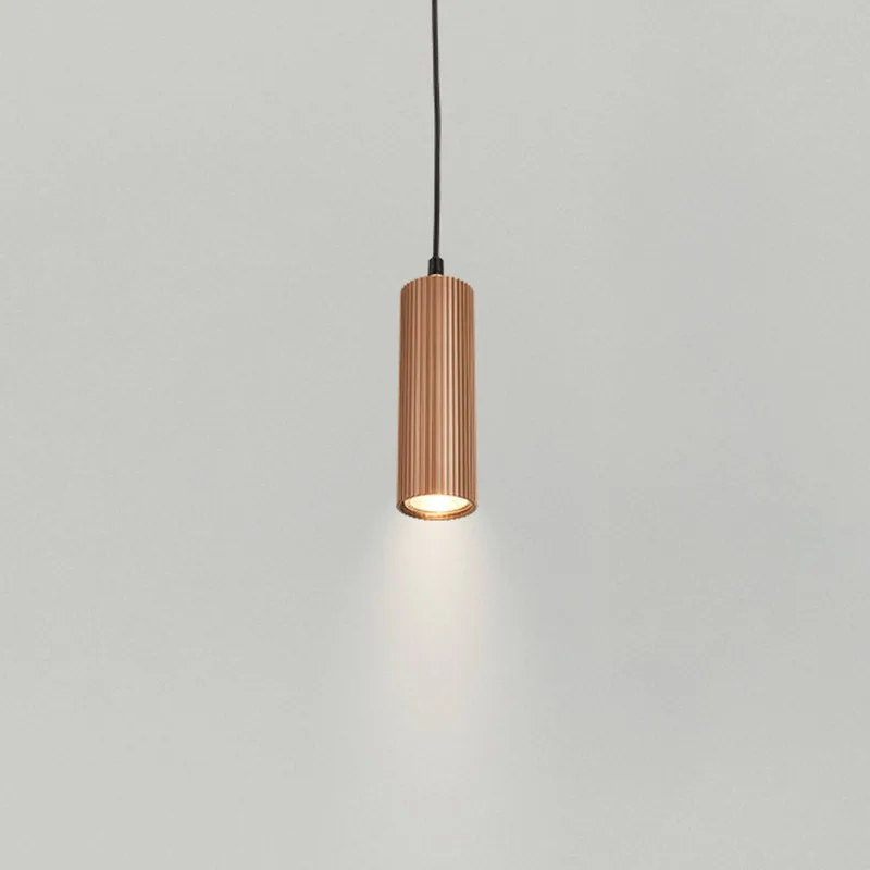 Hanglamp Ida, bruin, 1-lamp, Ø 10 cm, GU10 de Briloner en Marron, Noir, Gris clair – photo produit