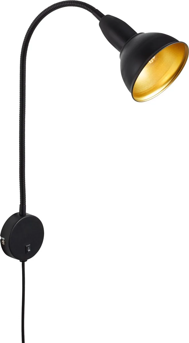 HYGGE 2084015 Applique E14 noir/or de Briloner en Zwart-goud – photo produit
