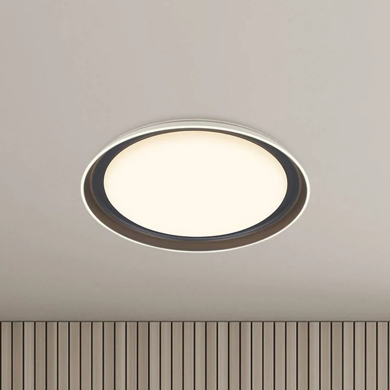 Ijus LED plafondlamp, wit/antraciet, Ø 43 cm, kunststof de Briloner en Anthracite, Blanc – photo produit