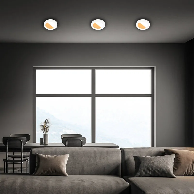 Inbouwlamp LED 7609 3.000K/4.000K Ø 14 cm de Briloner en Blanc – photo produit