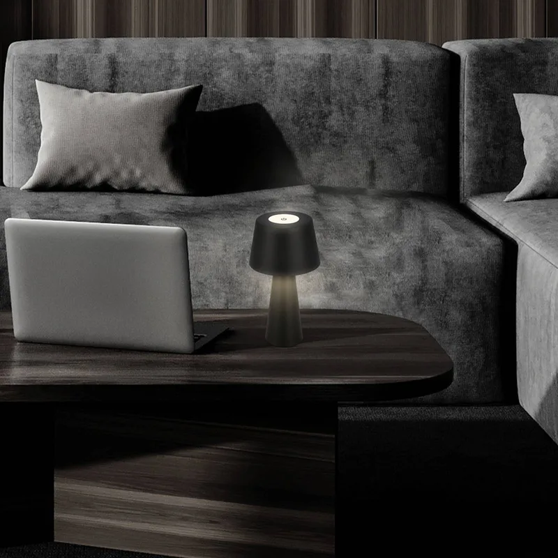 Kihi LED tafellamp met oplaadbare batterij de Briloner en Noir – photo produit