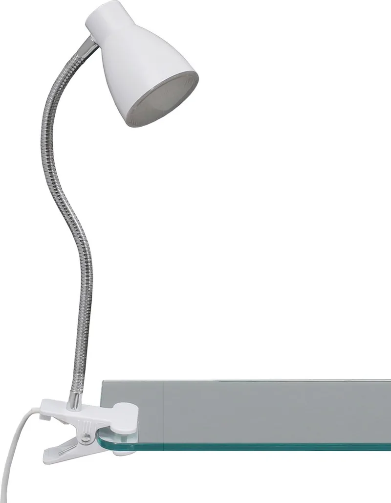 Klemlamp - bureaulamp - klemspot met snoer - klemlampje met verlichting - 3.5W by Briloner in White – product photo