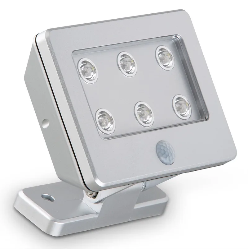 KOLLIG LED buitenwandlamp met bewegingsmelder, Lero Outdoor, LEDs / 2.88w, Silver van Briloner in Titaniumkleurig – productfoto