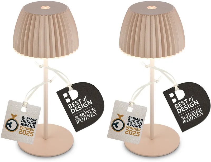 LED Außen-Tischleuchte RIFFLE 7685021 by Briloner in Beige – product photo