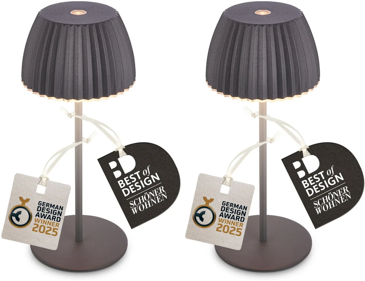 LED Außen-Tischleuchte RIFFLE 7685025 de Briloner – photo produit