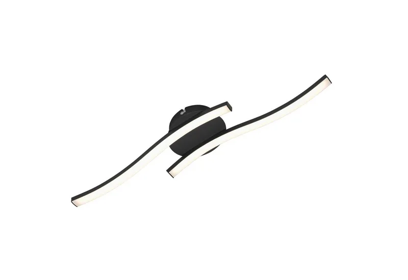 LED Deckenleuchte modern Deckenlampe 2-flammig Holz Design, LED fest integriert de Briloner en Noir – photo produit