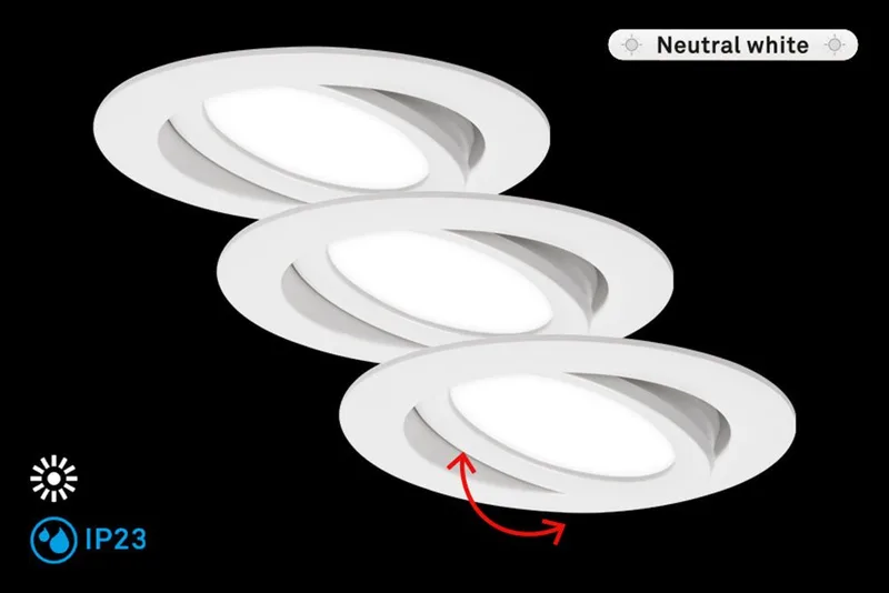 LED-inbouwlamp FLAT IN van Briloner – productfoto
