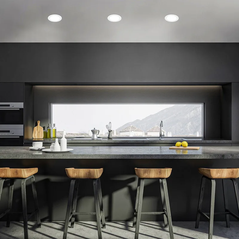 LED inbouwlamp Jeft, Ø 22 cm, 4000 K, niet dimbaar van Briloner in Wit – productfoto