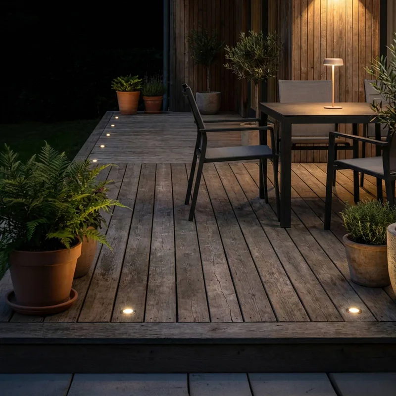 LED inbouwspot 3916032 IP67 12 V startset van 3 stuks Ø 4,5 cm pot från Briloner i Roestvrij staal – produktbild