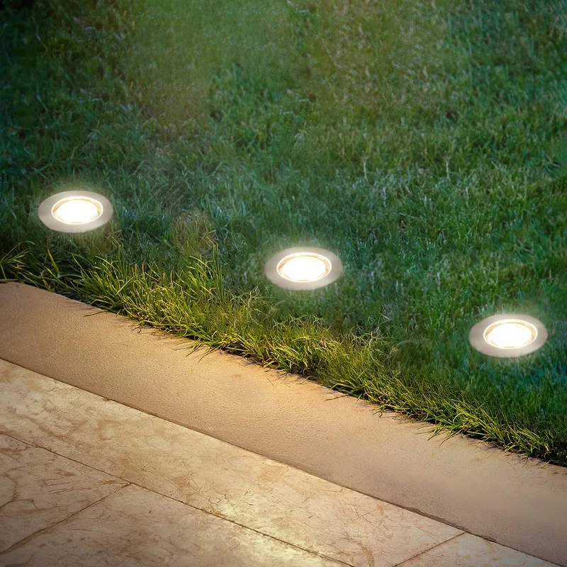 LED-inbyggnadsspot 3917032 IP67 12 V 3x-utbyggnad Ø 4,5 cm kupa från Briloner i Roestvrij staal – produktbild