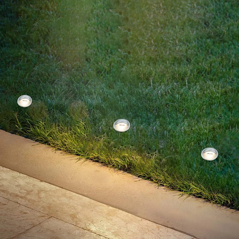 LED inbouwspot 3922034, IP65, 12 V, startset van 3 stuks, Ø 3,5 cm de Briloner en Mat chroom – photo produit