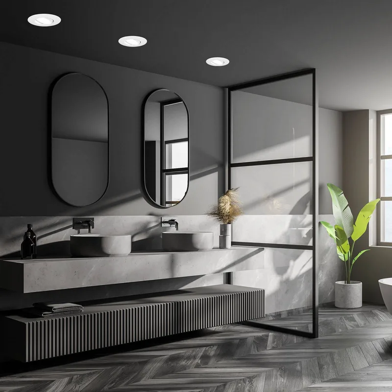 LED inbouwspot 7597 3er IP65 4.000 K fra Briloner i Hvid – produktbillede