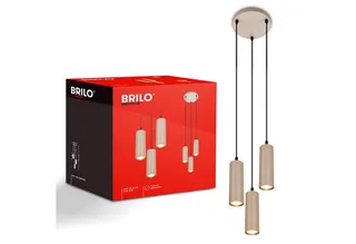 LED Pendelleuchte IDA, ohne Leuchtmittel, Ø21,5 cm, Esszimmer, Esstisch, Wohnzimmer de Briloner en Beige – photo produit 1 sur 2