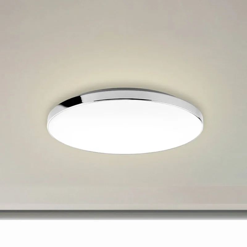 LED plafondlamp 3351216 chroom/wit, Ø 35,5 cm, 4.000 K, IP44 från Briloner i Krom, Vit – produktbild