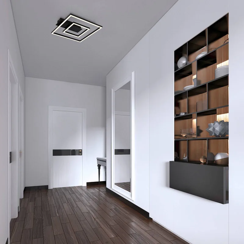 LED plafondlamp 3772 met 2 frames by Briloner in Black – product photo