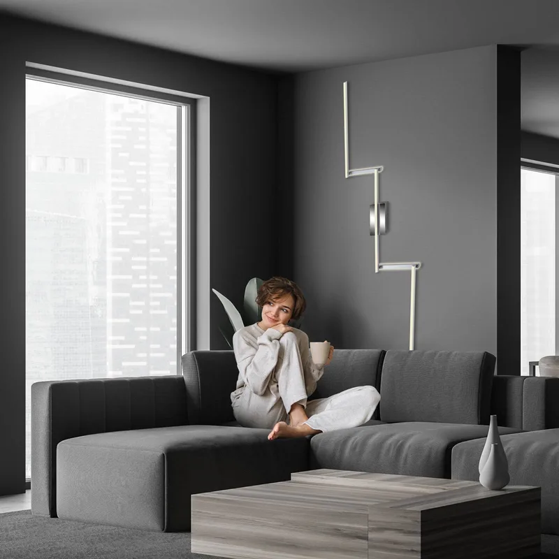 LED plafondlamp Staff, 3.000 K från Briloner i Silver – produktbild