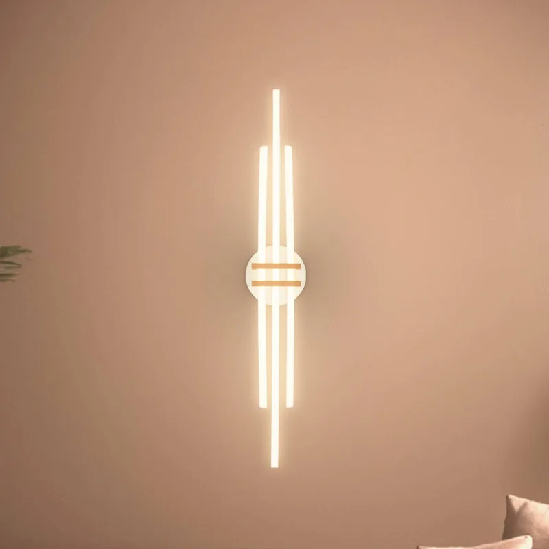 LED plafondlamp Tinka, lichtgrijs/bruin, lengte 98 cm de Briloner en Gris clair, Marron – photo produit