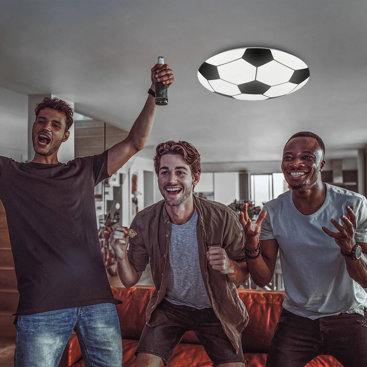 Briloner 3997016 SOCCER Plafonnier LED LED 12 W de Briloner en Zwart voetball – photo produit 4 sur 5
