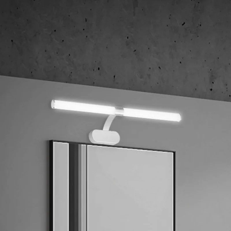 LED spiegellamp 2131014 chroom mat, 4.000 K by Briloner in Mat chroom, White – product photo