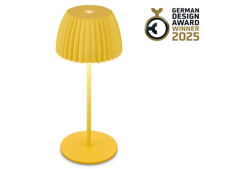 LED Tischleuchte Akku LED Tischleuchte, LED fest integriert de Briloner en Jaune – photo produit
