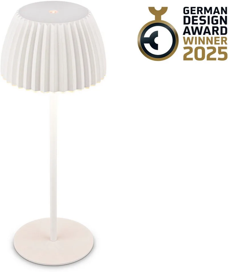 LED Tischleuchte Akku LED Tischleuchte, LED fest integriert de Briloner en Blanc – photo produit