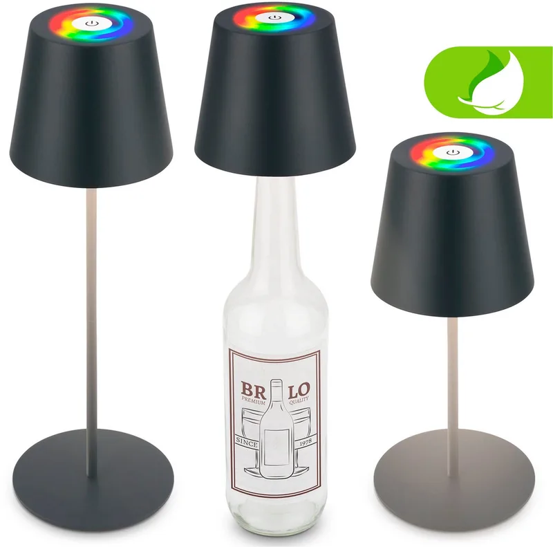LED Tischleuchte CALIDA de Briloner en Noir – photo produit