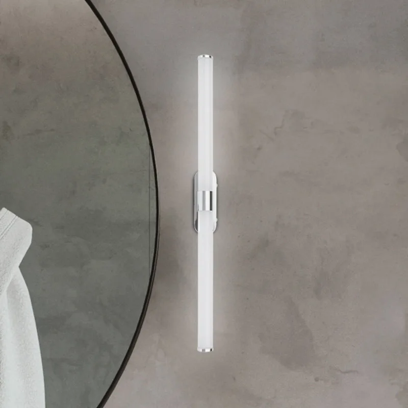LED wandlamp Runt, lengte 60 cm, 4.000 K, IP44 de Briloner en Chrome – photo produit