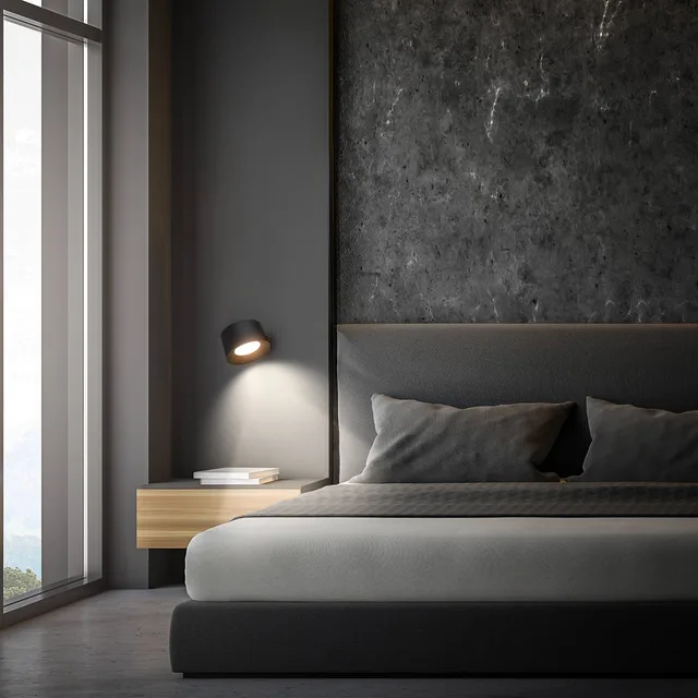 LED wandlamp Tari, CCT, touchdimmer, USB von Briloner in Schwarz – Produktfoto 2 von 4