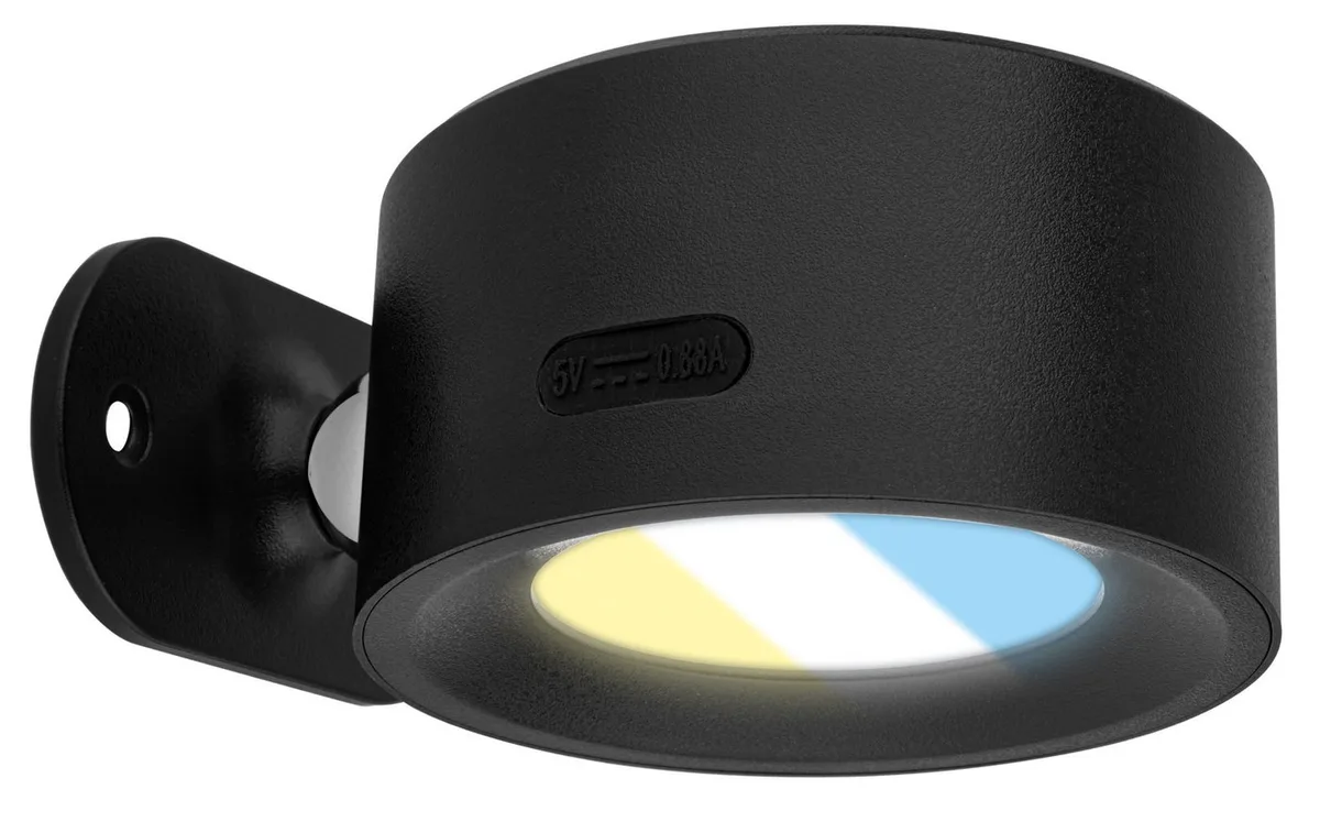 LED-wandlamp TARI 3896015 van Briloner in Zwart – productfoto
